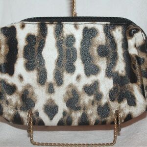 NEW Cosmetic Bag Leopard Print by London SoHo NY 6.5”x1.5”x4.5”
